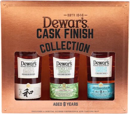 Dewar's Cask Finish Collection 8 Years Scotch Whisky Gift Set