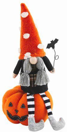 Medium Halloween Pumpkin Gnome