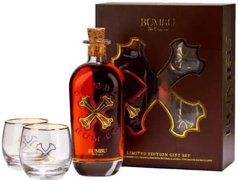 Bumbu Rum Gift Set With 2 Glasses - Joe's Beverage Warehouse