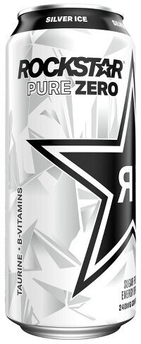 ROCKSTAR ZERO SILVER ICE 16OZ