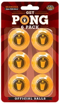 Get Pong 6-Pack Beer Pong Balls