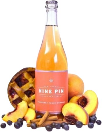 Nine Pin Blueberry Peach Cobbler Cider