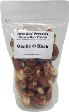 Drinkin Pretzels Garlic Herb