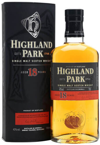 Highland Park 18 Year Old Single Malt Scotch Whisky