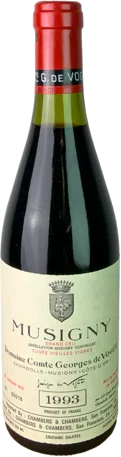 Domaine Comte de Vogue Musigny Vieilles Vignes 1993
