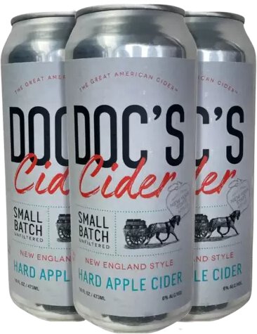 Doc's Cider New England Small Batch Unfiltered Hard Apple Cider