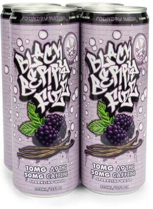 Foundry Nation BlackBerry Fizz 10mg THC + 50mg Caffeine