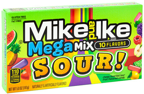 Mike & Ike Mega Mix Sour Theater Box