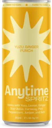 Anytime Spritz Yuzu Ginger Punch Canned Cocktail New York