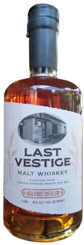 Milk Street Distillery Last Vestige Small Batch Malt Whisky