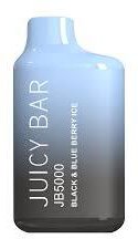 Juicy Bar 5000 Vape Black And Blue Berry Ice 5000 Puff