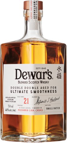 Dewars Year Small Batch Mizunara Oak Cask Finished Double Double Aged Scotch Limit 1 Per Customer
