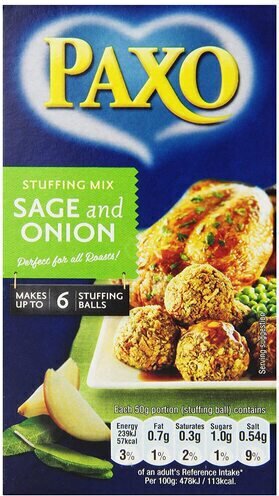 Paxo Sage And Onion Stuffing Mix