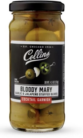 Collins Brothers Bloody Mary Jalapeno Garlic Olives