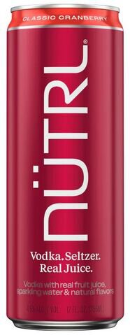 Nutrl Seltzer Classic Cranberry