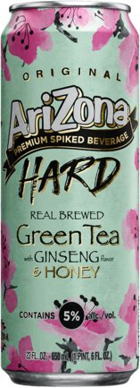 Arizona Hard Iced Green Tea Ginseng & Honey