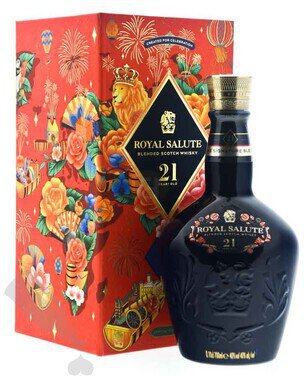  Salute 21年 700ml ウイスキー CHIVAS Royal Salute 21yo Bot.90's 70cl 40% Blue Ceramic 【未開栓
