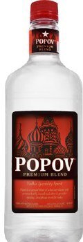 Popov Vodka Plastic