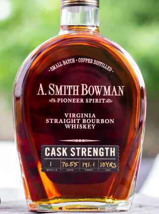 A. Smith Bowman Cask Strength Virginia Straight Bourbon Whiskey Batch #1