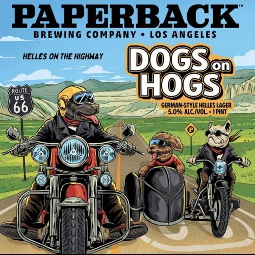 Paperback Dogs On Hogs Helles Lager