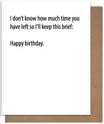 Pretty Alright Goods Brief Birthday Each