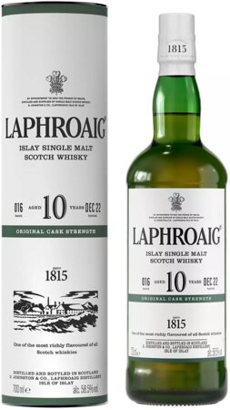 Laphroaig 10 Year Cask Strength B16 117 Proof