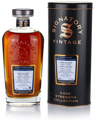SIGNATORY COAL ILA 11YR SHERRYS CASK  114 PROOF 