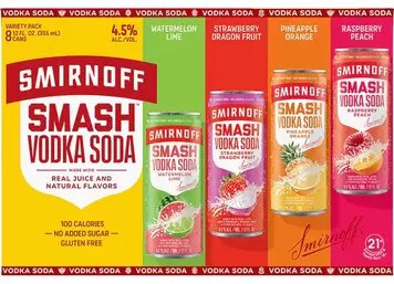 Smirnoff Smash Vodka Soda Variety