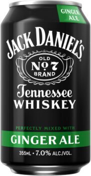 Jack Daniel's Whiskey and Ginger Ale