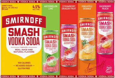 Smirnoff SMASH Vodka Soda Variety Pack