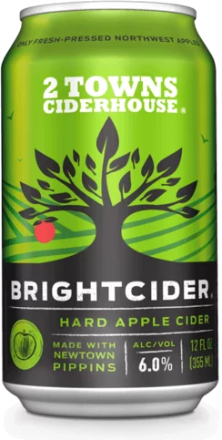 2 Towns Ciderhouse Hard Apple Brightcider
