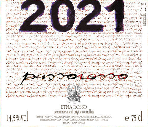 Passorosso By Vini Franchetti Nerello Mascalese Etna