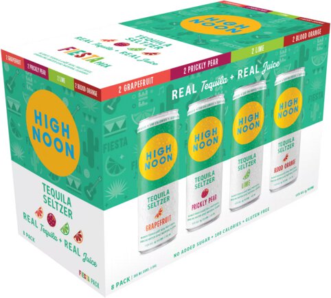 High Noon Fiesta Pack Tequila Hard Seltzer Variety Pack 8