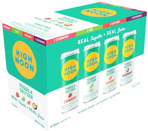 High Noon Fiesta Pack Tequila Hard Seltzer Variety Pack 8
