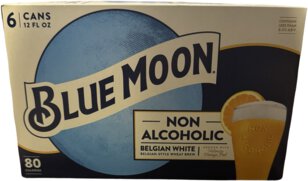 Blue Moon Belgian White Non Alcoholic 6PK Cans
