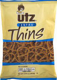 UTZ EXTRA THINS PRETZELS 