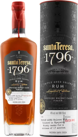 Santa Teresa 1796 Triple Aged Solera Rum Speyside Whisky Cask