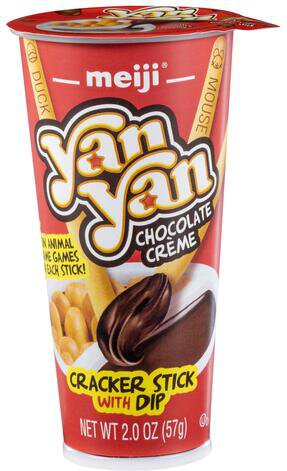 Meiji Yanyan Chocolate Creme Cracker Stick With Dip