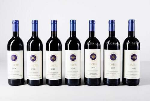 Tenuta San Guido Sassicaia Library Collection 2015-2020