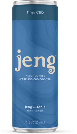 Jeng Hemp Infused Jeng & Tonic Sparkling Cbd Non Alcoholic Cocktail