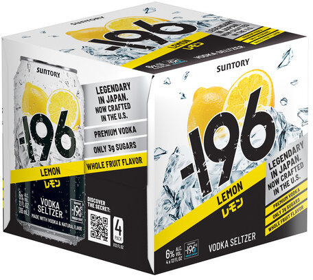 Suntory -196 Lemon Vodka Seltzer