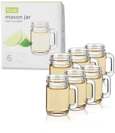 True Fab Mason Jar Shot Glasses Set