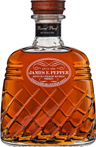 James E Pepper Barrel Proof Bourbon Decanter - 750ml