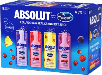 Absolut x Ocean Spray Variety Pack Sparkling Cocktails