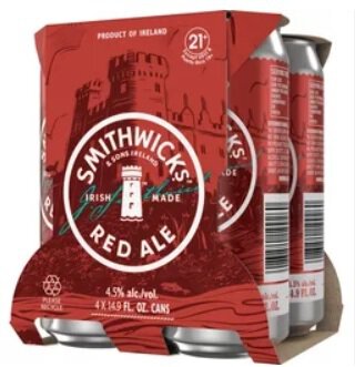 Smithwicks Irish Red Ale 4pk can