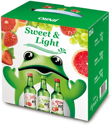 JINRO FLAVOR SOJU VARIETY GREEN