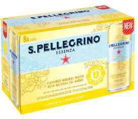 S Pellegrino Lemon And Lemon Zest Essenza Mineral Water