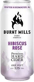 Burnt Mills Hibiscus Rose Cider 4 Pk Can