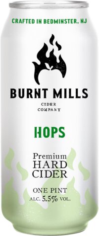Burnt Mills Hops Hard Cider 4 Pk Can