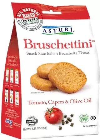 Asturi Bruschettini Tomato Capers And Olive Oil